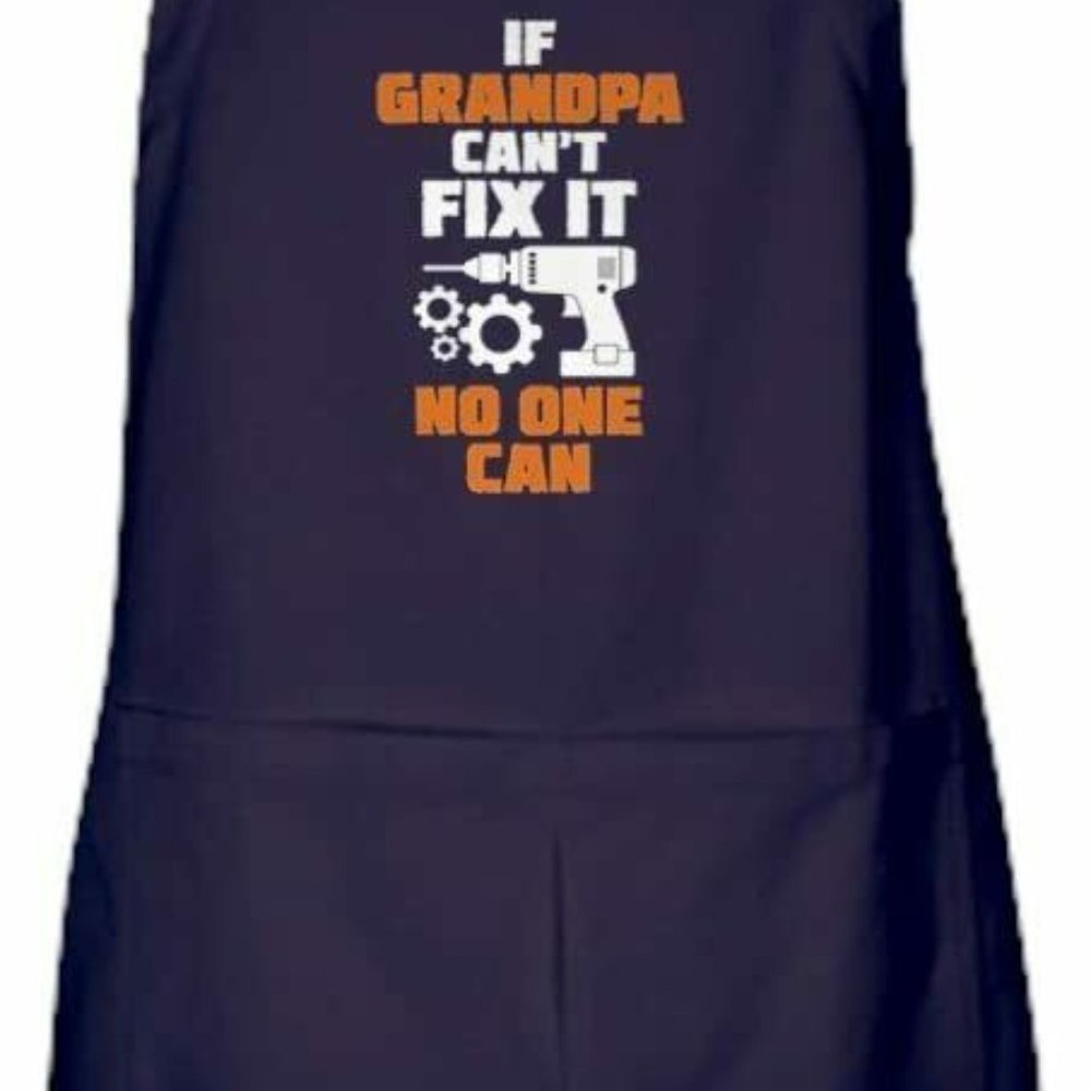 CafePress If Grandpa Can't Fix It No One Can Apron